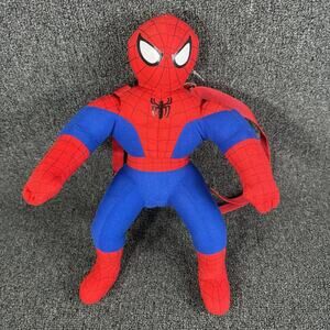 Marvel Comics Spiderman 20" Plush Adjustable Shoulder Straps and zipper pocket